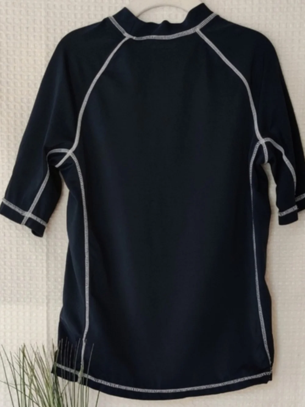 Gapkids Boys Navy Skull Swim Rash Guard Short Sleeve Shirt Size M(8)